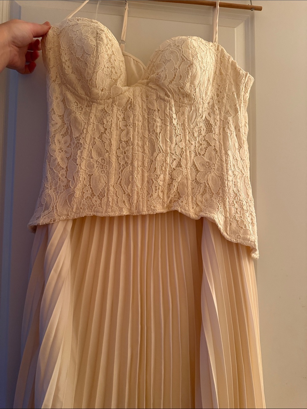 Daniella Lace Corset Pleated Maxi Dress size 1x